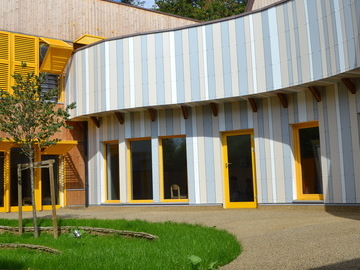 Construction de la crèche "Le moulin de beauté", certifiée Passivhaus