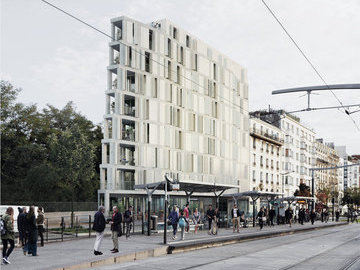 Construction 18 logements, bd Poniatowski à Paris