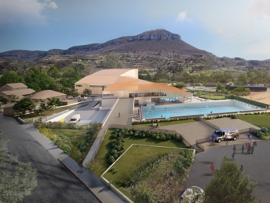 Amoès choisi pour la construction en MPGP d'une piscine et d'une salle d'escalade à Millau !